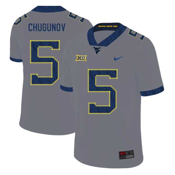 West Virginia Mountaineers 5 Chris Chugunov Gray College Football Jersey Dzhi,We sell and wholesale West Virginia Mountaineers 5 Chris Chugunov Gray College Football Jersey Dzhi on line form chian!